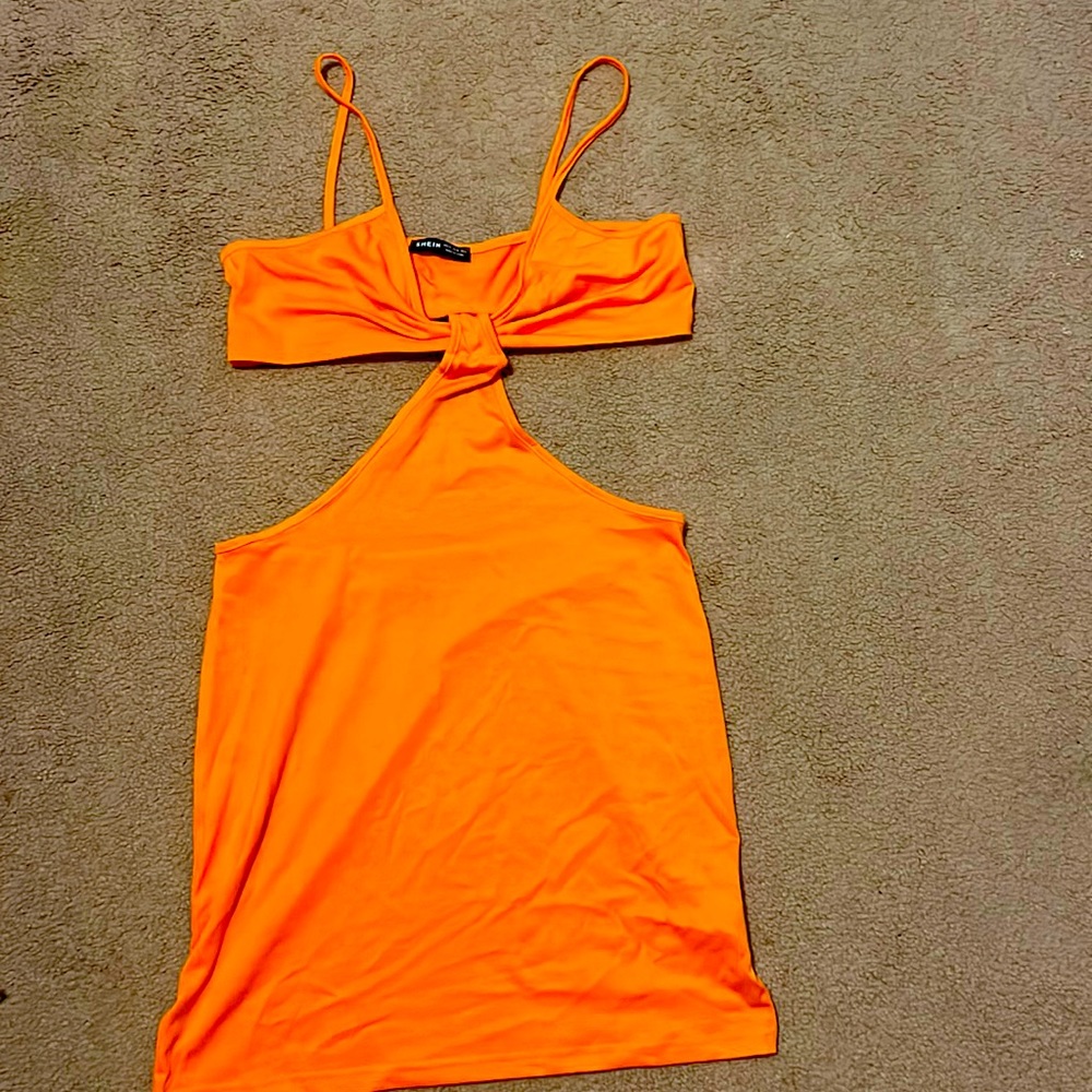 Orange summer dress
